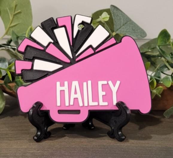 3D Printed Sport Bag Tags, Custom Name Keychain, Team Gift
