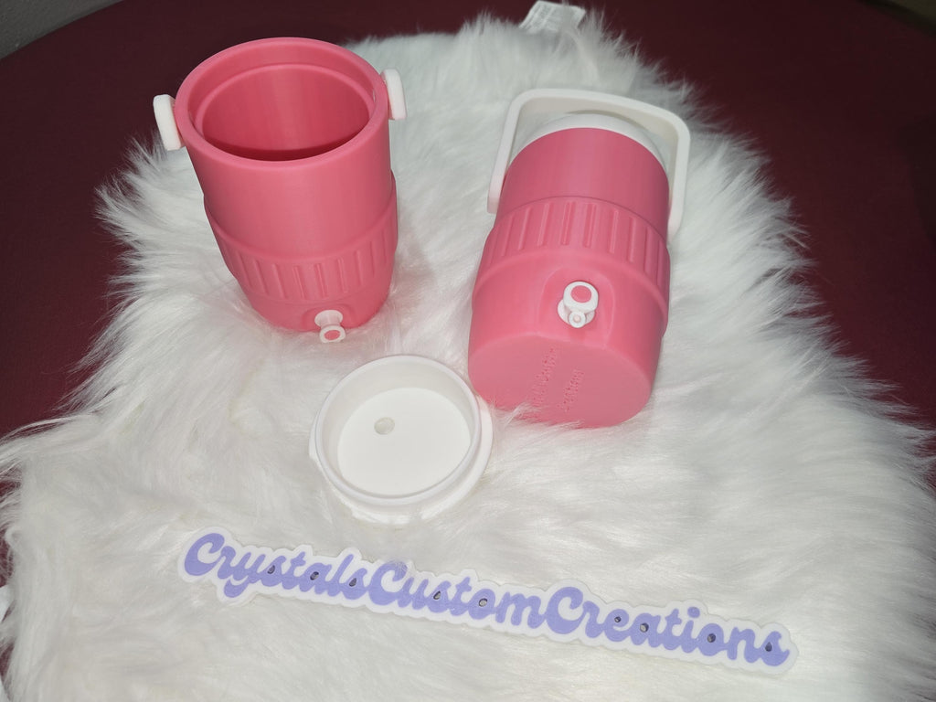 3D Printed Can Cooler Koozie with Handle, Sideline Drink Holder, PLA Material