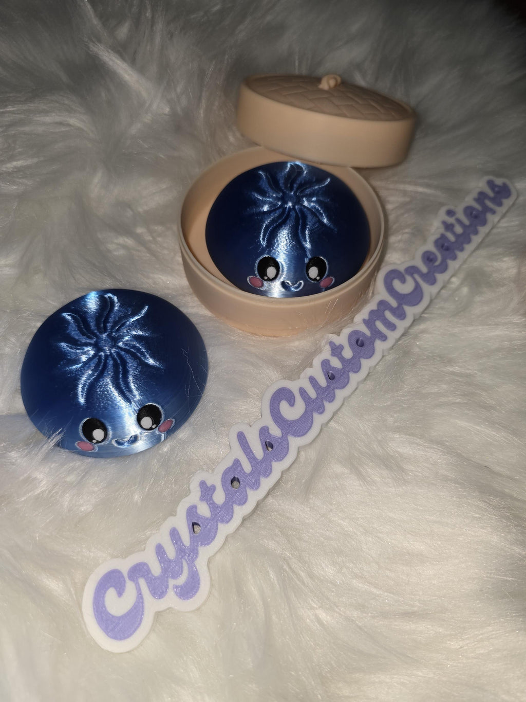 Dumpling Fidget Clicker - 3D Printed - Viral Squishy Inspired - Multiple Colors