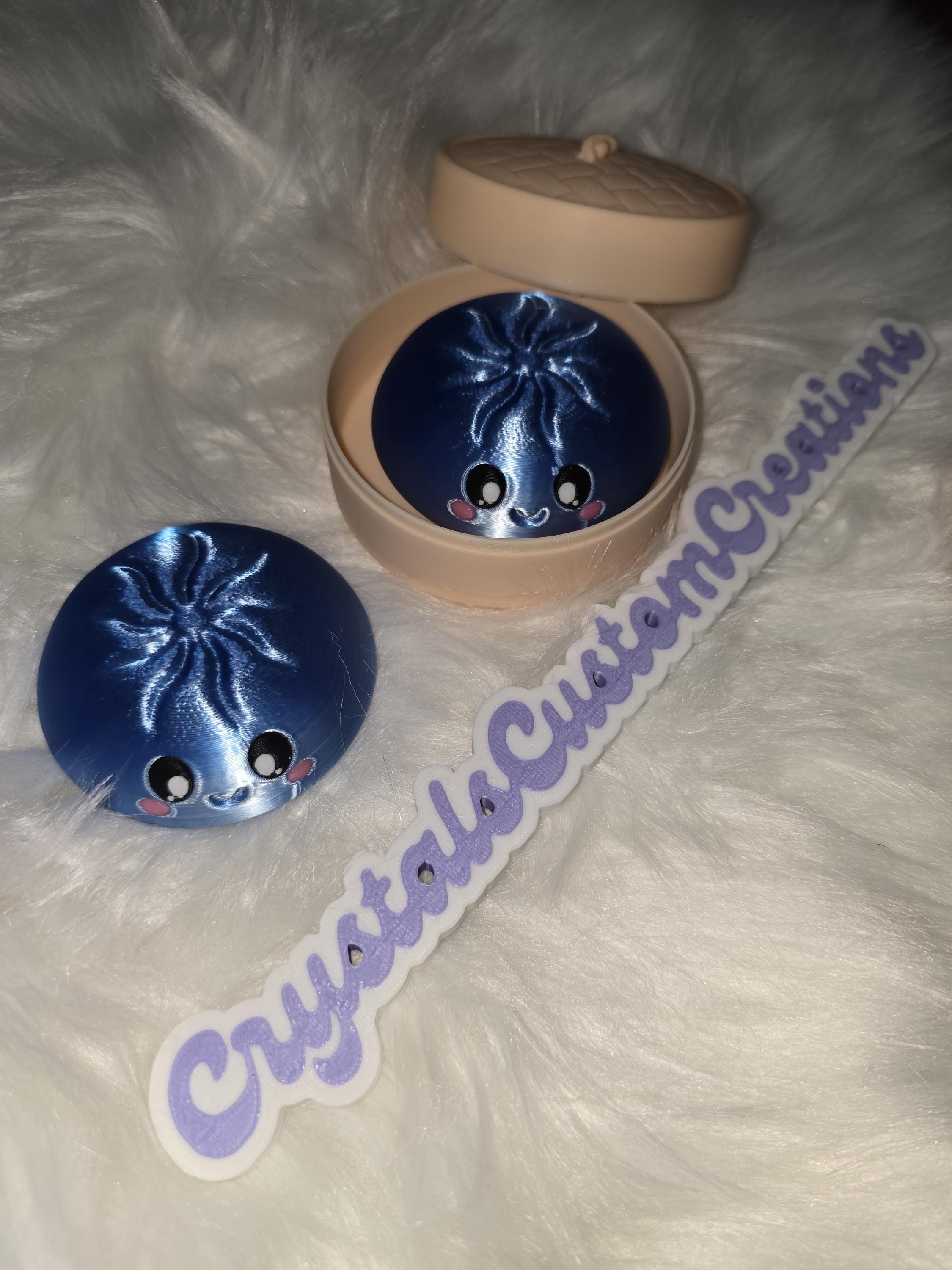 Dumpling Fidget Clicker - 3D Printed - Viral Squishy Inspired - Multiple Colors