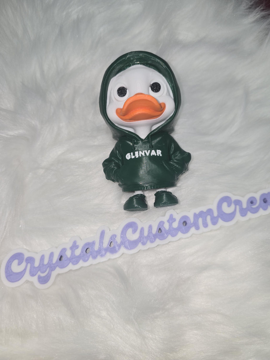 3D Printed Duck Figurine, Hoodie Desk Buddy, Cruise Ducks