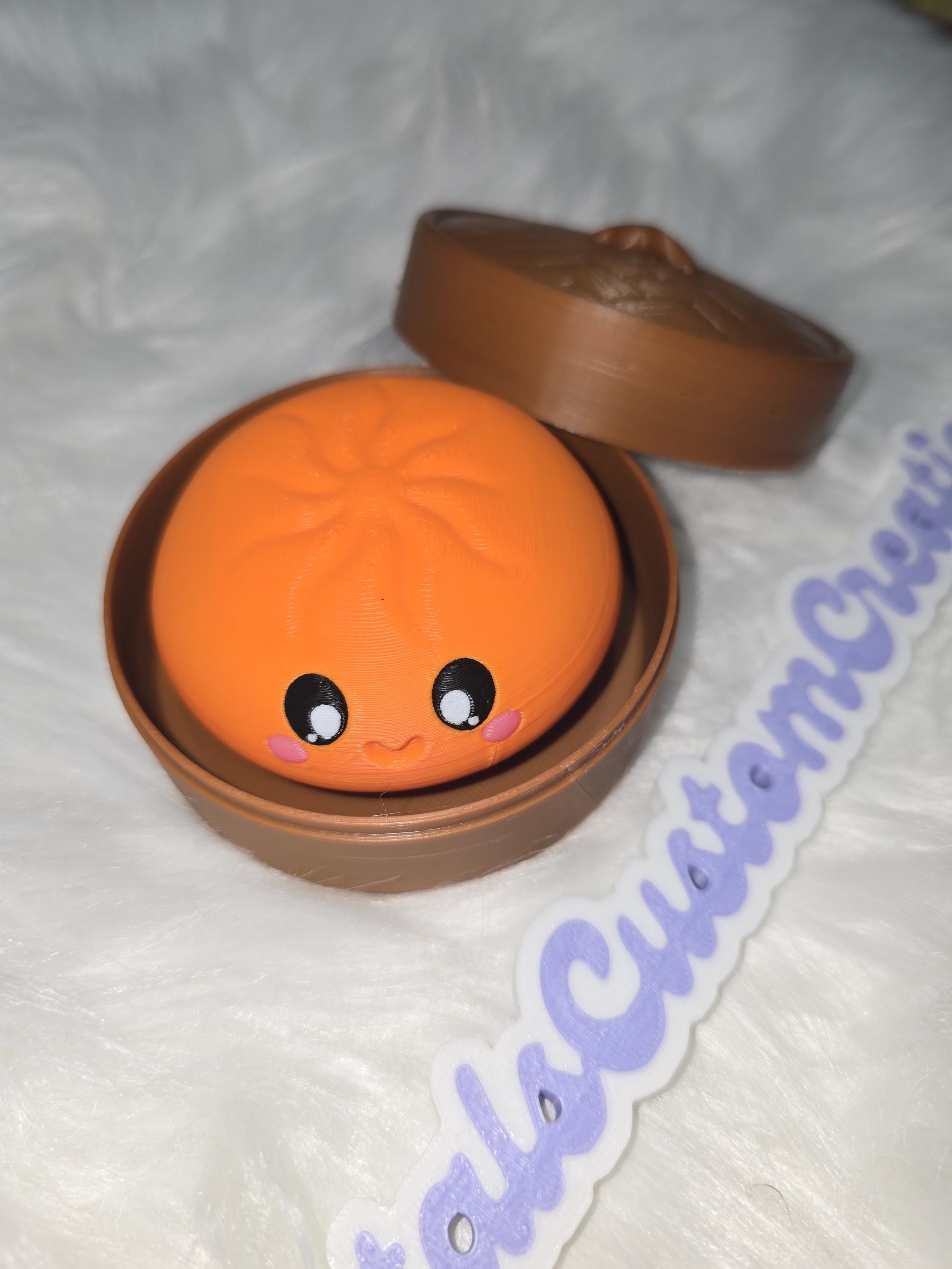 Dumpling Fidget Clicker - 3D Printed - Viral Squishy Inspired - Multiple Colors