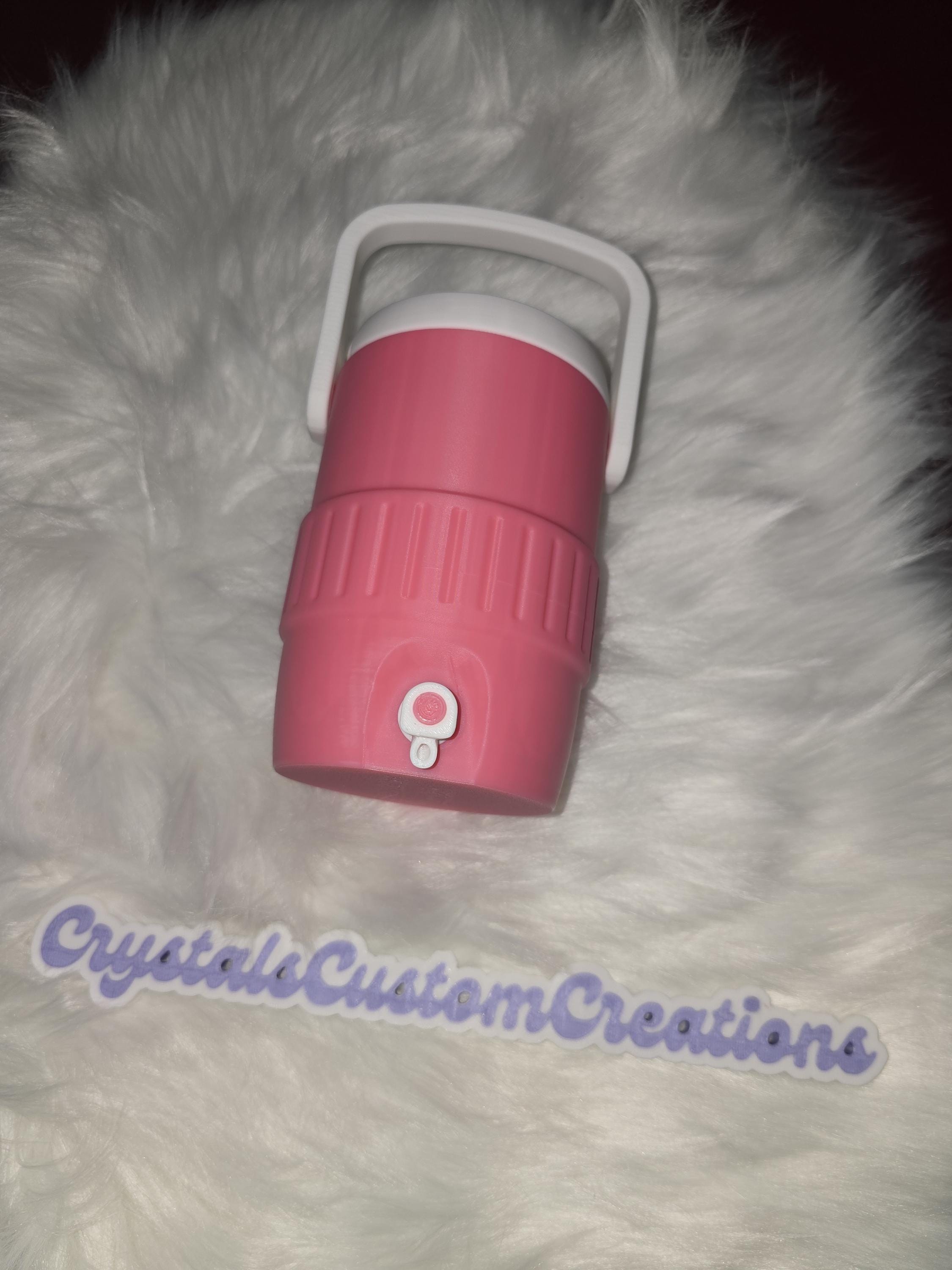 3D Printed Can Cooler Koozie with Handle, Sideline Drink Holder, PLA Material