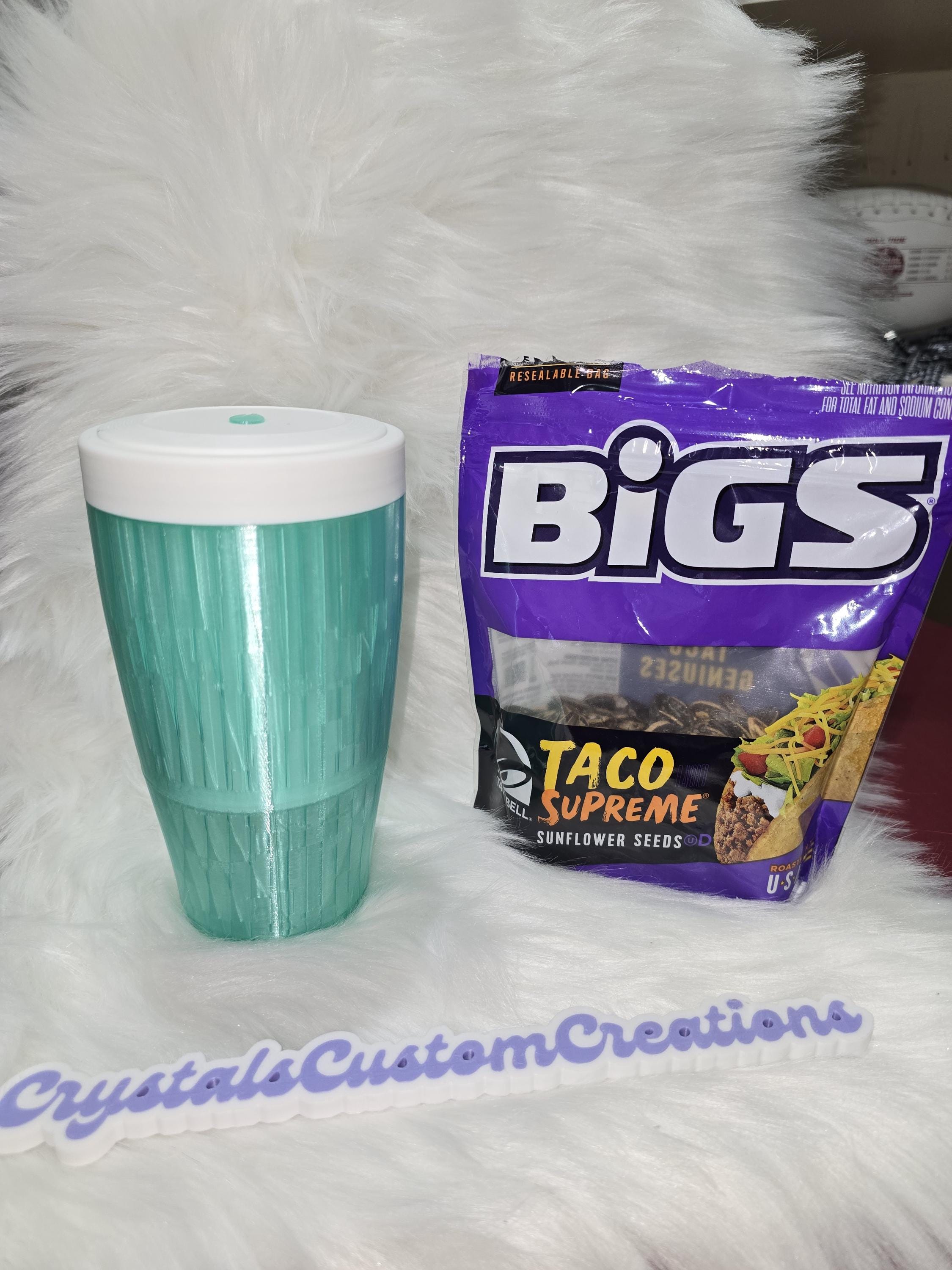 Seed Cup - Peanuts, Pistachios, Sun Flowers Seed Cup with Discard Bin - 3D Printed