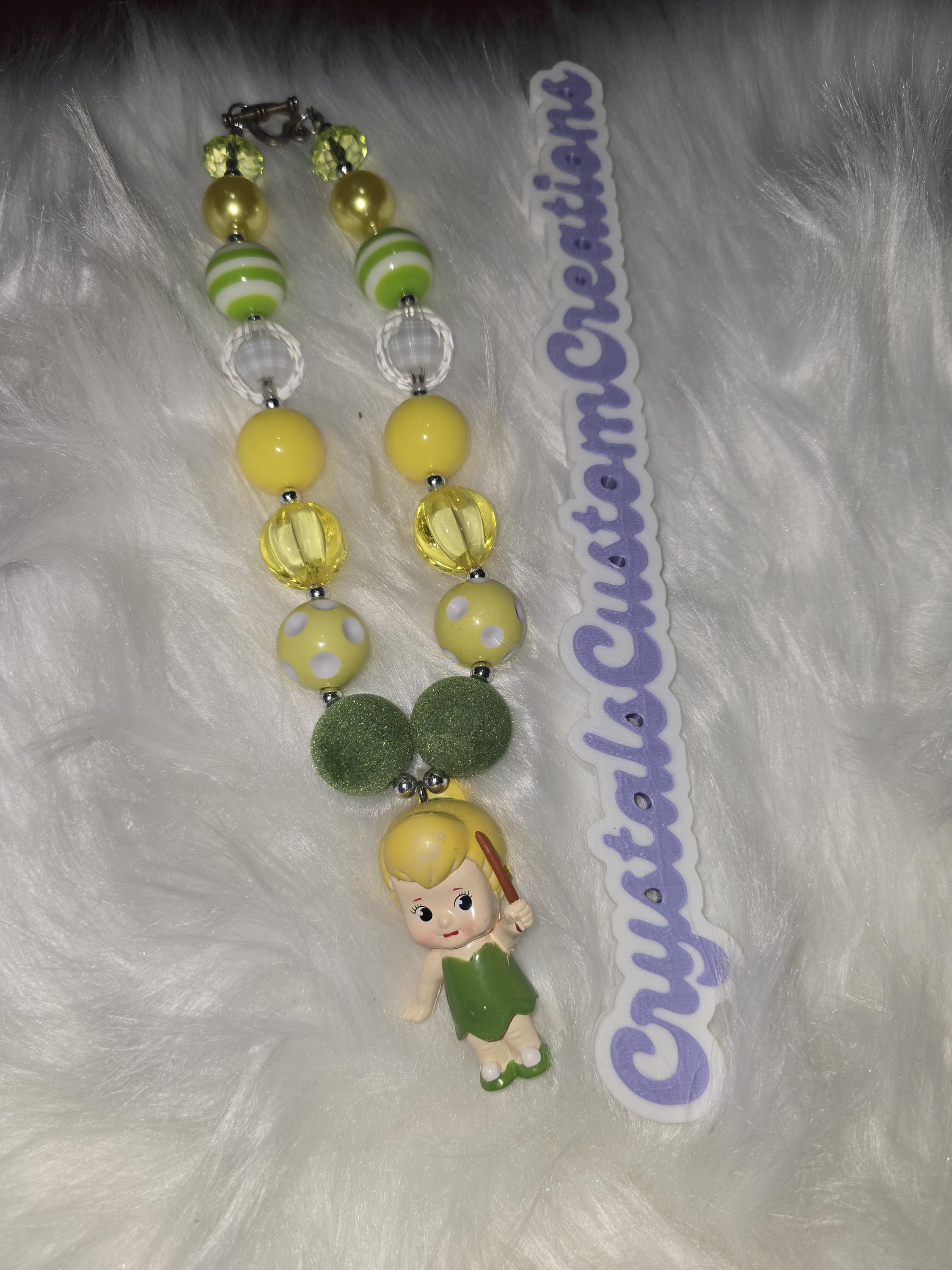 Kids Sparkly Rainbow Bubblegum Necklaces