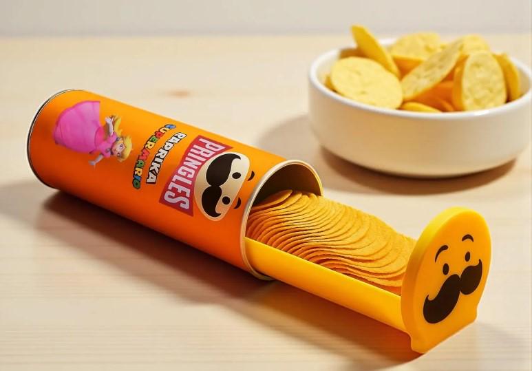 3D Printed Pringles Crisp Holder – Crisps Lid (Tray Only, Pringles Not Included)