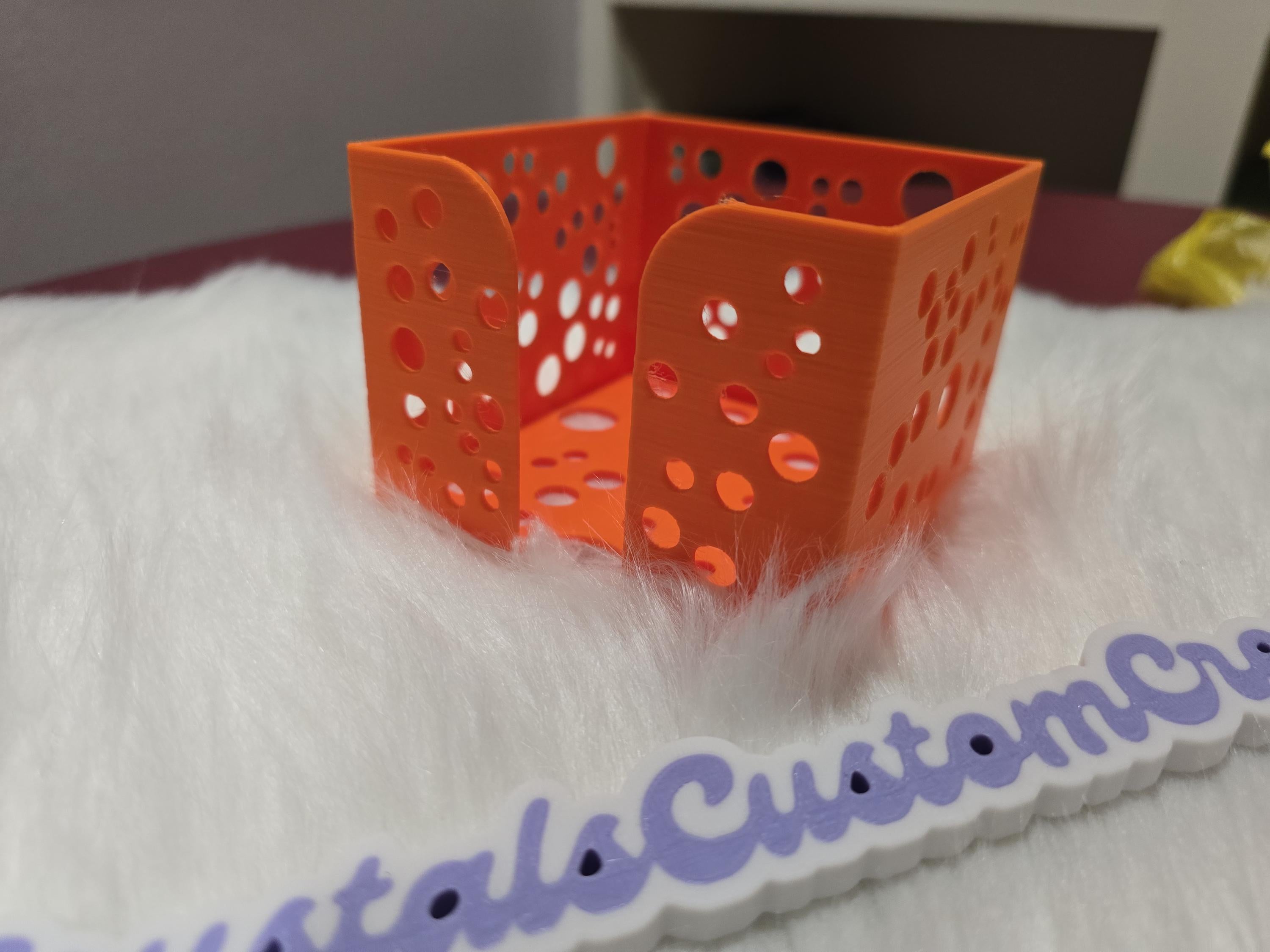 Cheese Holder Tray for Square Singles Slices - 3D Printed