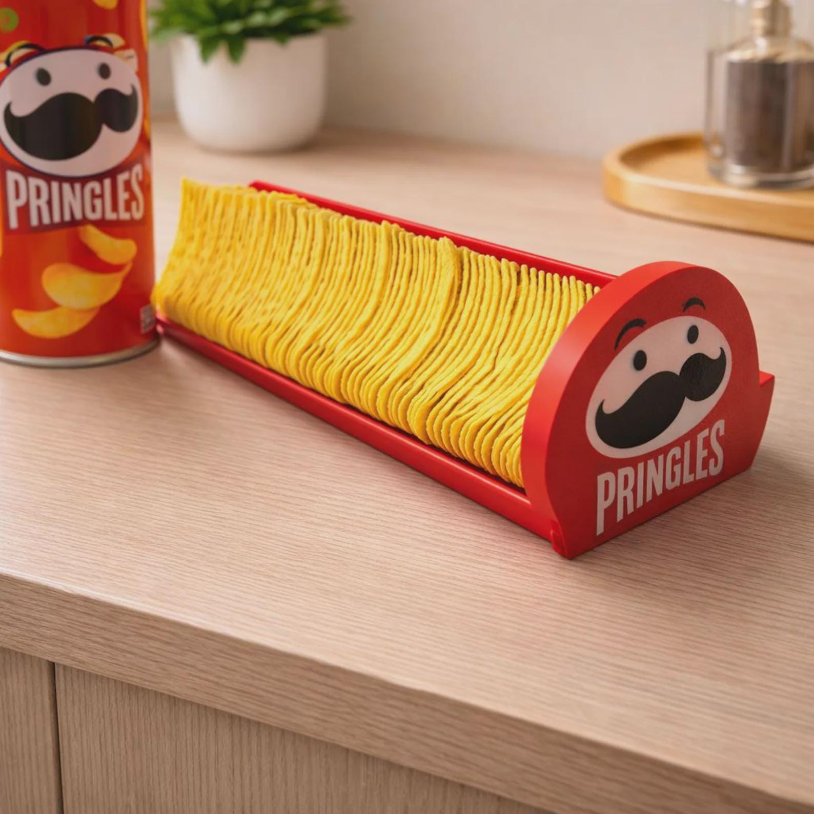 3D Printed Pringles Crisp Holder – Crisps Lid (Tray Only, Pringles Not Included)