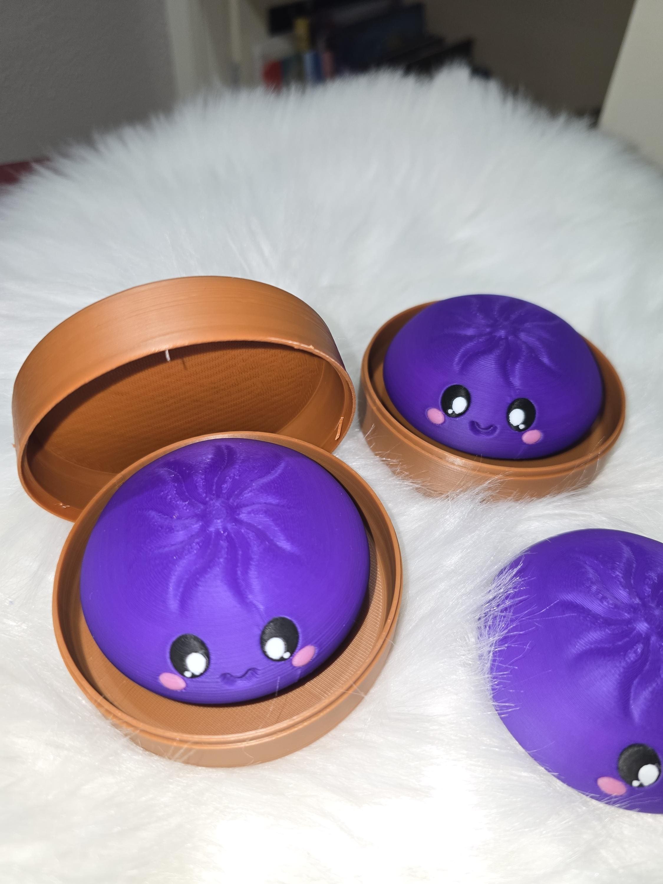 Dumpling Fidget Clicker - 3D Printed - Viral Squishy Inspired - Multiple Colors