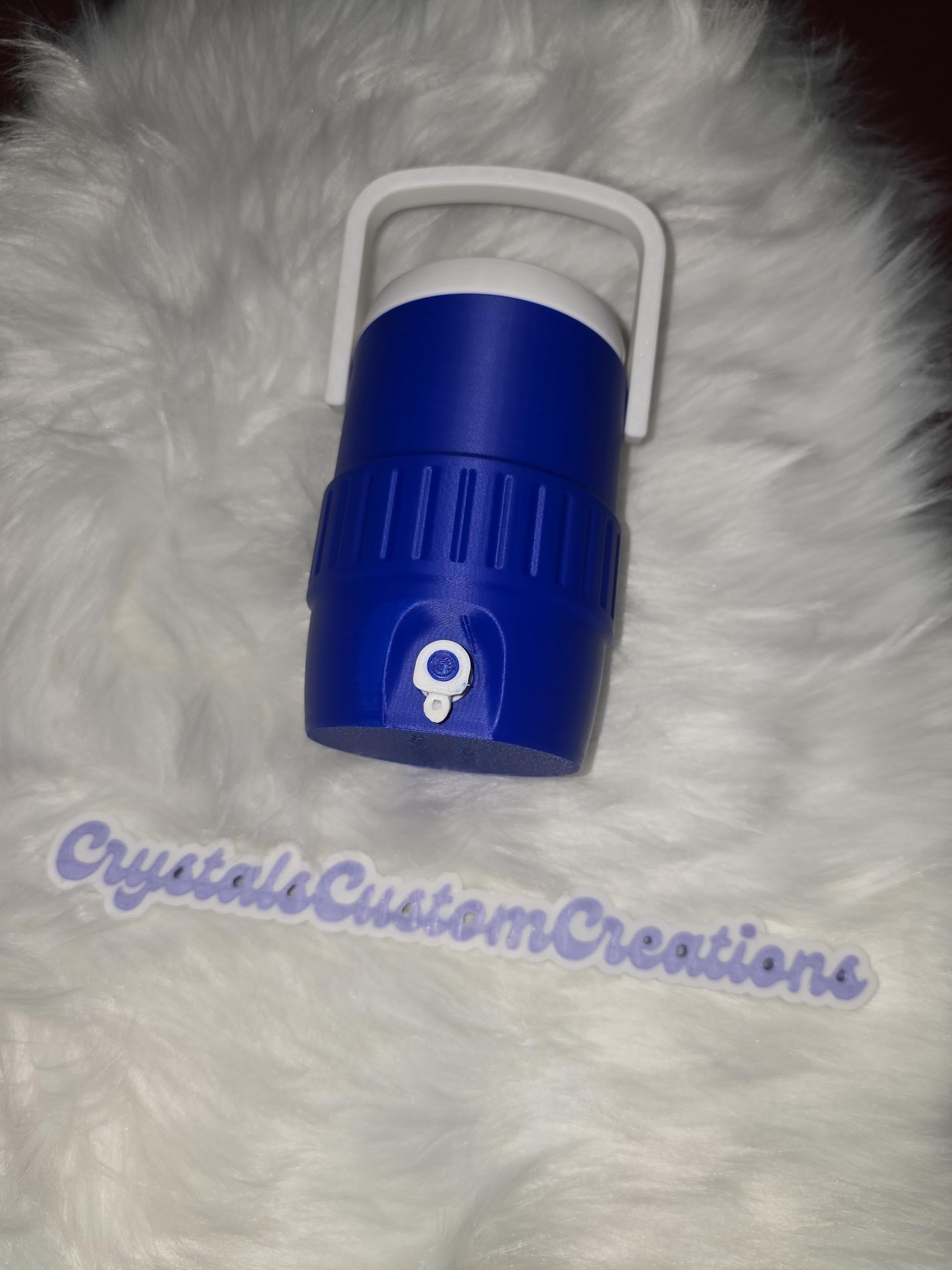 3D Printed Can Cooler Koozie with Handle, Sideline Drink Holder, PLA Material