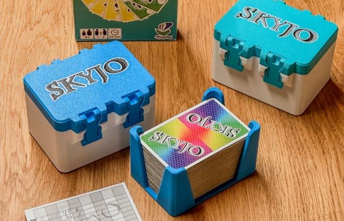 3D Printed Card Game Travel Case: Durable Storage Box and Card Holder Uno, Phase 10, Bicycle
