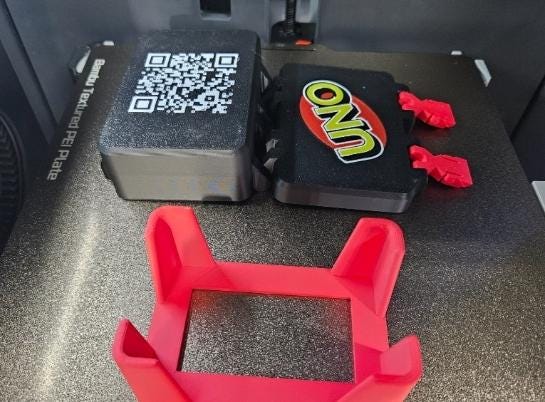 3D Printed Card Game Travel Case: Durable Storage Box and Card Holder Uno, Phase 10, Bicycle