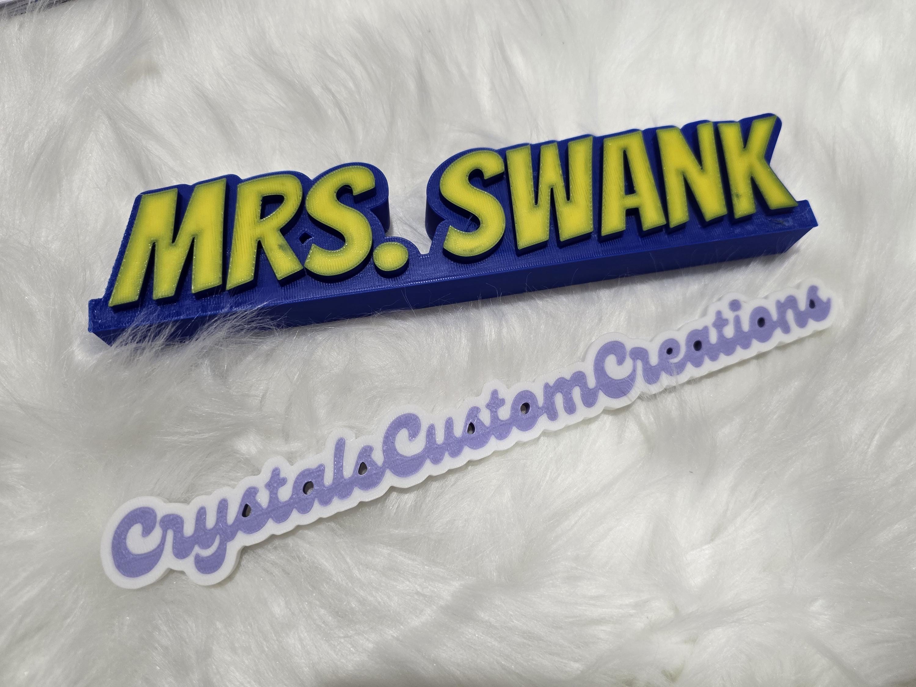 Custom 3D Printed Name Sign | Personalized Desk Decor | Teacher, Work, Kids