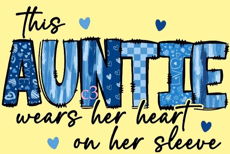 This Mama Wears Her Hearts On Her Sleeve - Sweatshirt or Long Sleeve with PNG