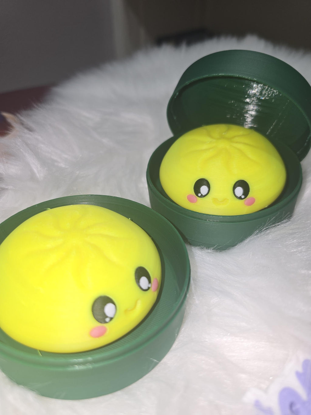 Dumpling Fidget Clicker - 3D Printed - Viral Squishy Inspired - Multiple Colors