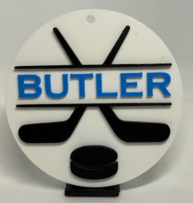 3D Printed Sport Bag Tags, Custom Name Keychain, Team Gift