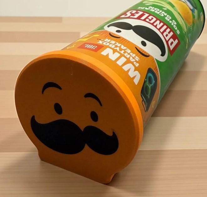 3D Printed Pringles Crisp Holder – Crisps Lid (Tray Only, Pringles Not Included)