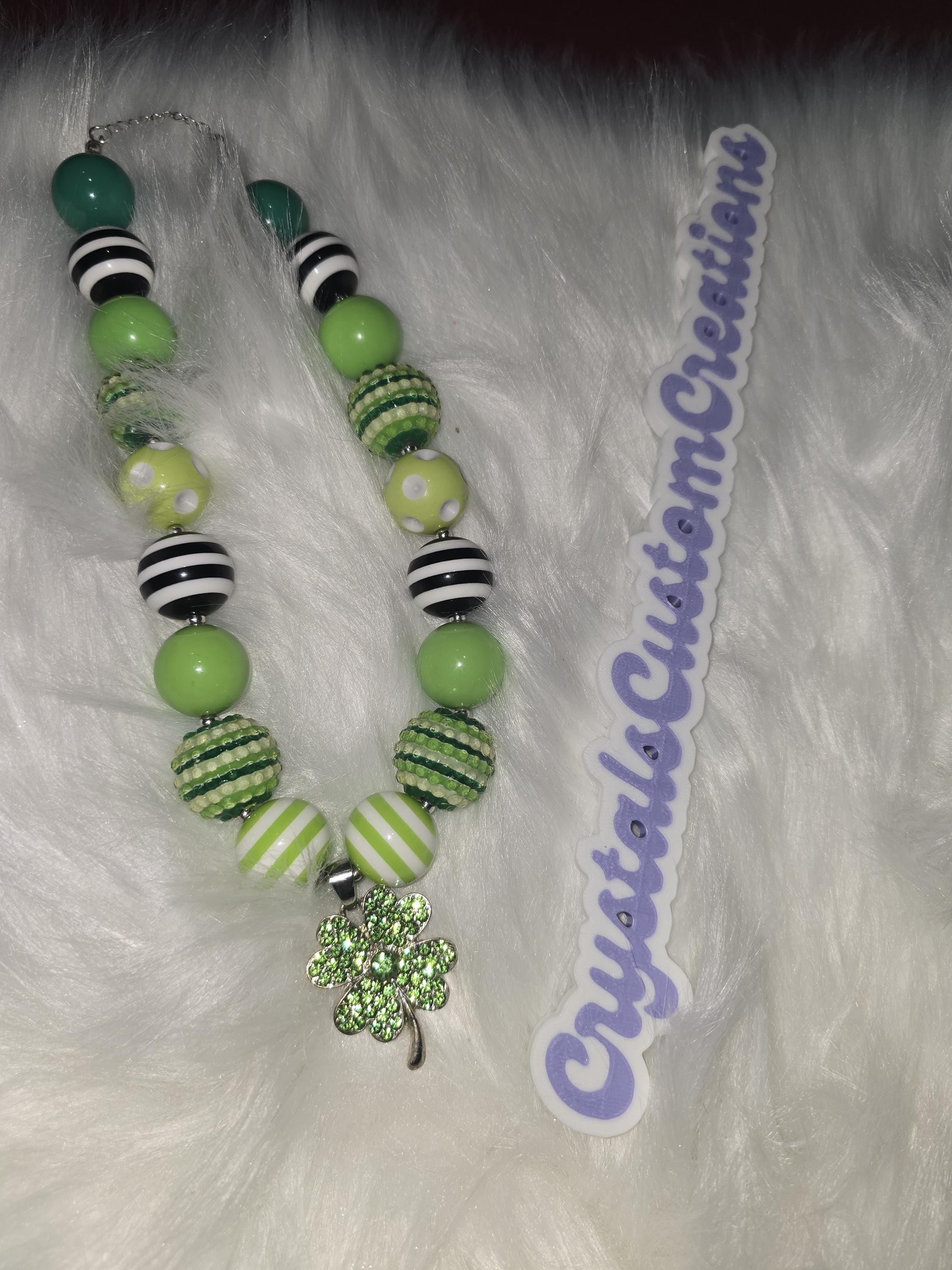 Kids Sparkly Rainbow Bubblegum Necklaces