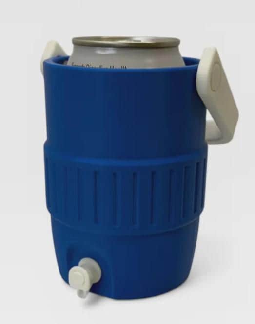 3D Printed Can Cooler Koozie with Handle, Sideline Drink Holder, PLA Material