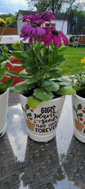 Personalized Ceramic Planter, Teacher Appreciation Gift, Plant Seeds Forever