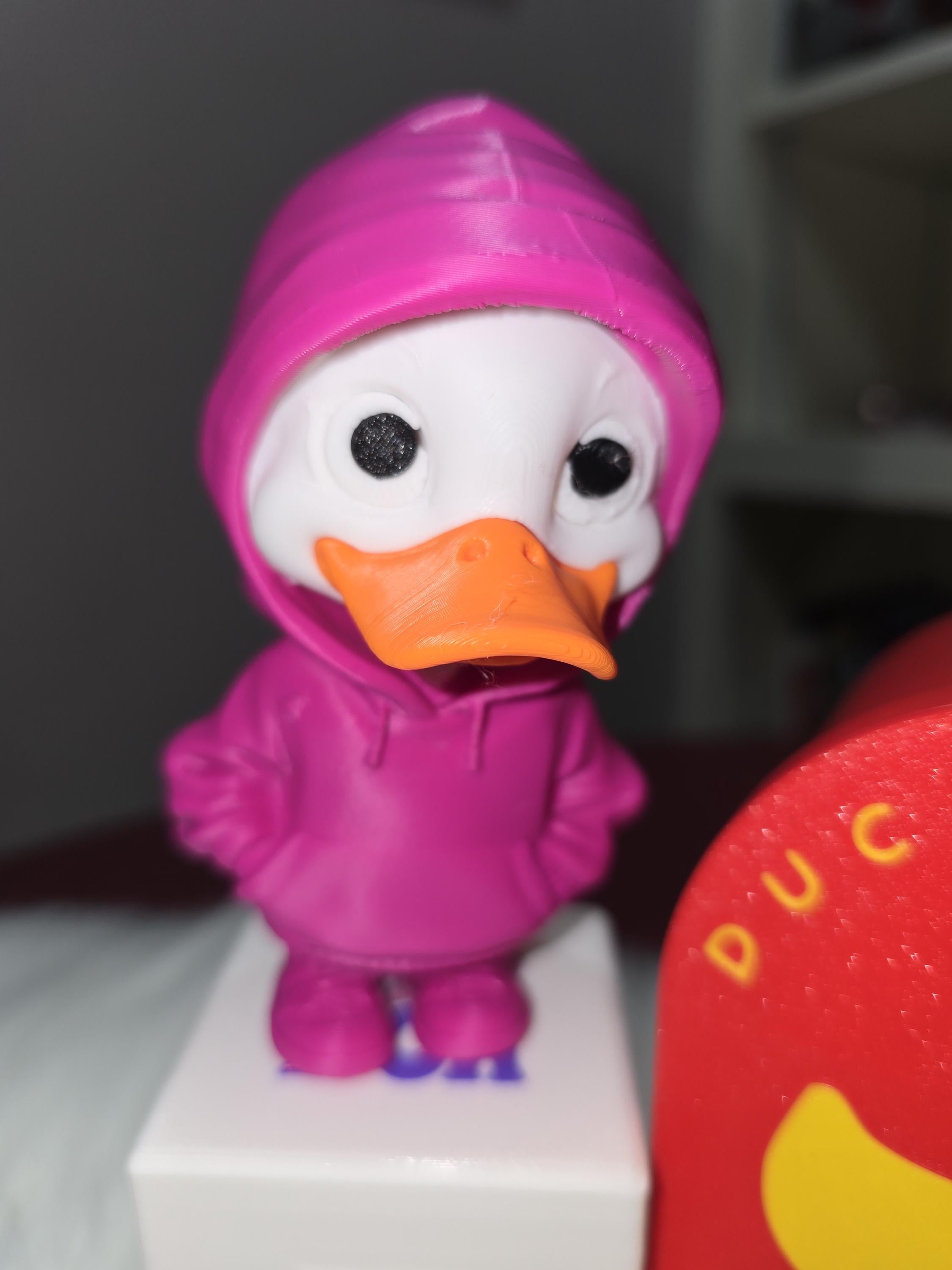 3D Printed Duck Figurine, Hoodie Desk Buddy, Cruise Ducks