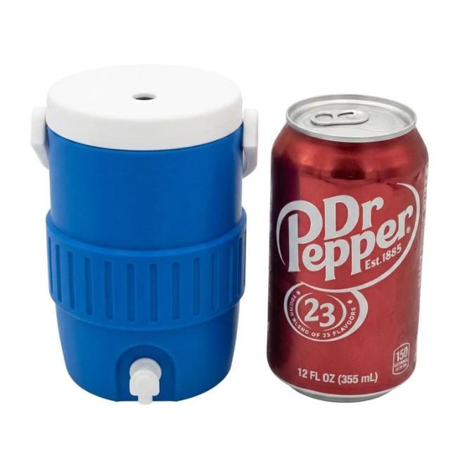 3D Printed Can Cooler Koozie with Handle, Sideline Drink Holder, PLA Material