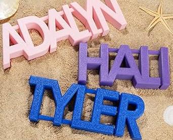 Personalized 3D Printed Sand Molds with Custom Names or Text