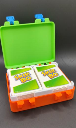 Skip-Bo Card Game Travel Case: Durable Storage Box & Card Holder - 3D Printed