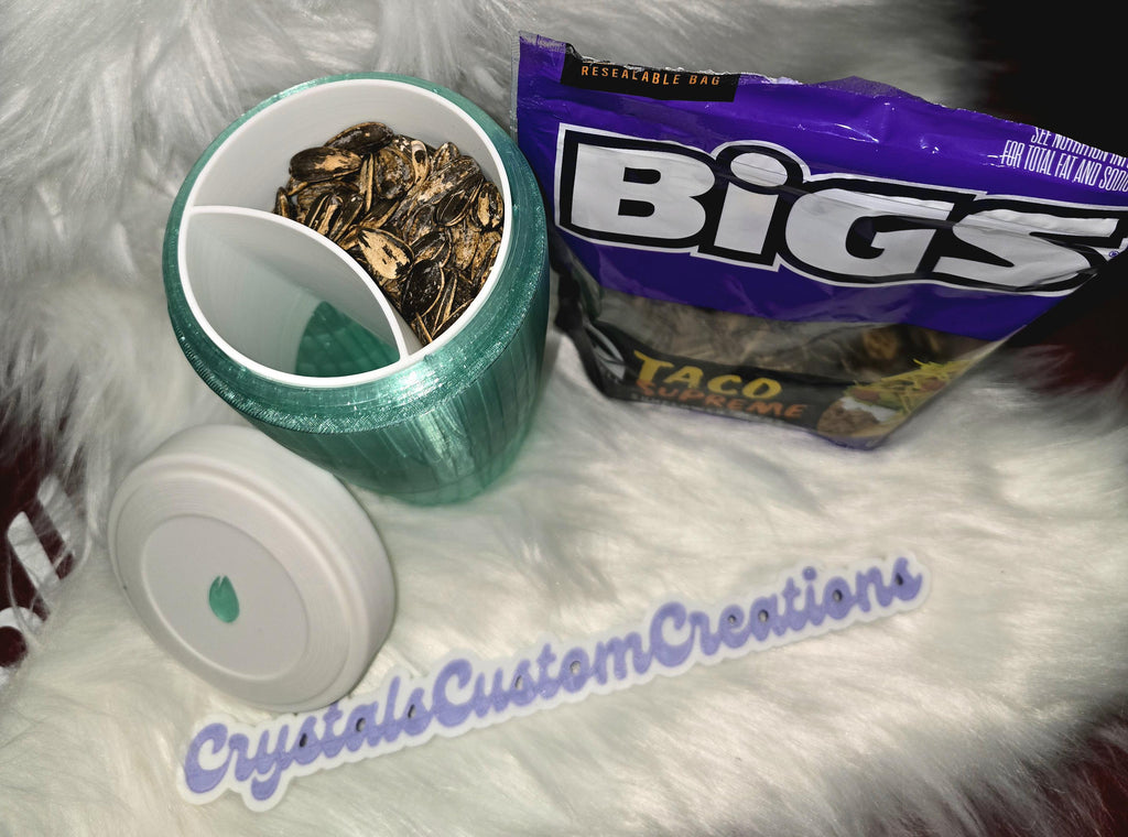 Seed Cup - Peanuts, Pistachios, Sun Flowers Seed Cup with Discard Bin - 3D Printed