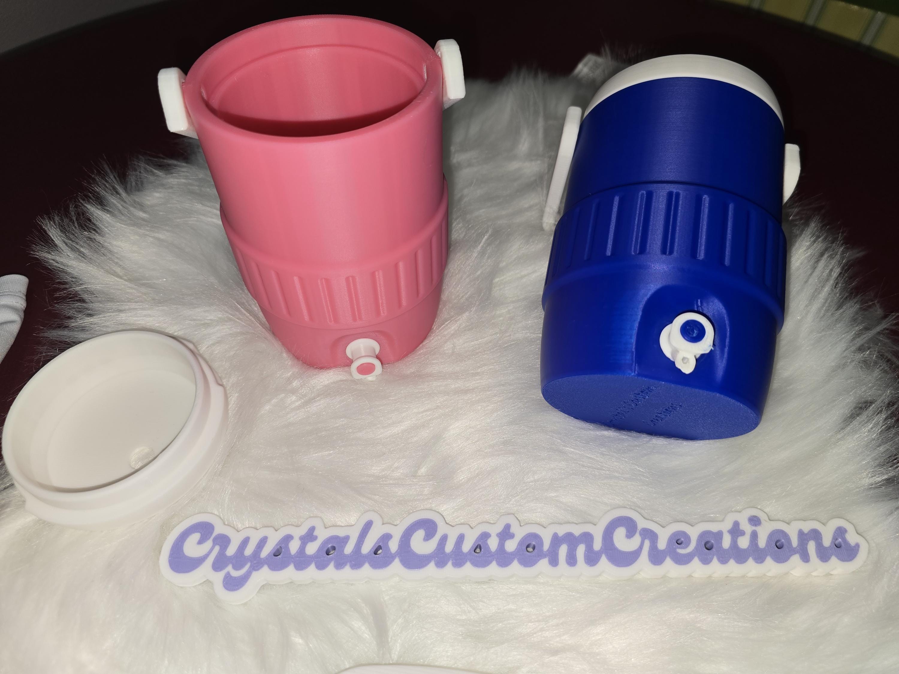 3D Printed Can Cooler Koozie with Handle, Sideline Drink Holder, PLA Material